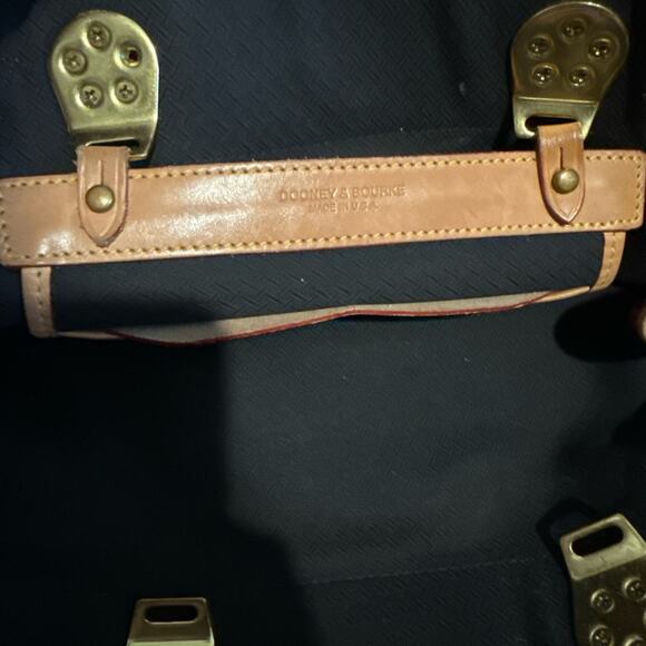 Dooney & Bourke Vintage Canvas and Leather Cabriolet Dome Satchel Bag - Picture 5 of 7